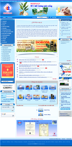 Thiet Ke Website Cong Ty Co Phan Xuat Nhap Khau Y Te DOMESCO