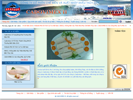 Thiet Ke Website Cong Ty Cadovimex II