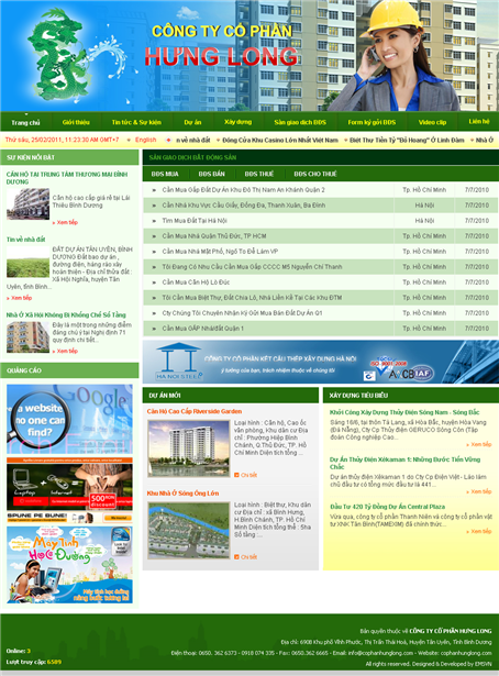 Thiet Ke Website Cong Ty Co Phan Hung Long