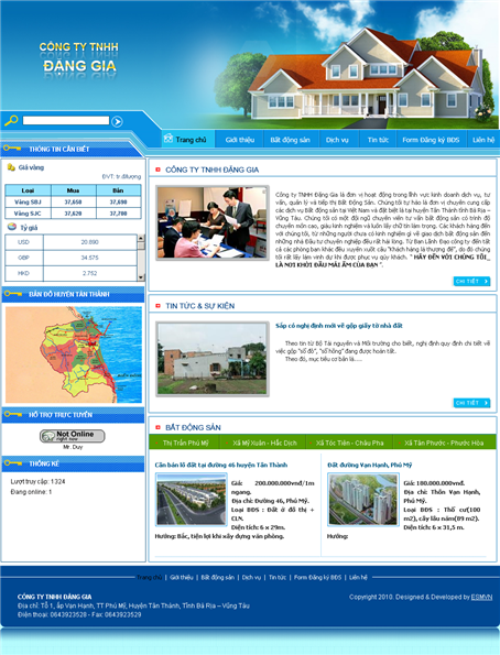 Thiet Ke Website Cong Ty TNHH Dang Gia