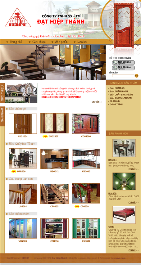Thiet Ke Website Cong Ty TNHH Dat Hiep Thanh
