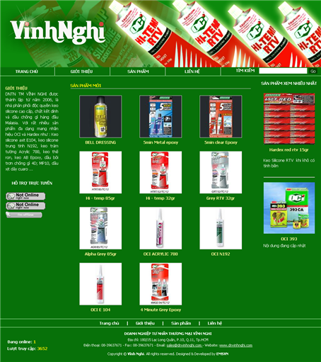 Thiet Ke Website DNTN TM Vinh Nghi