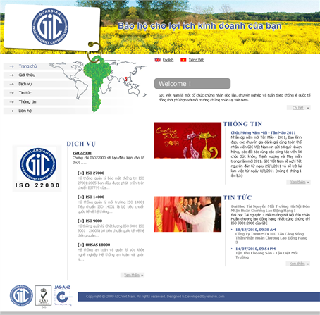 Thiet Ke Website Cong Ty TNHH GIC Viet Nam