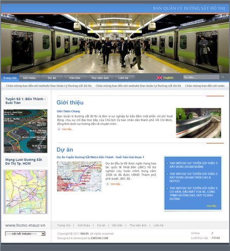 Thiet Ke Website Ban Quan Ly Duong Sat Do Thi TP HCM
