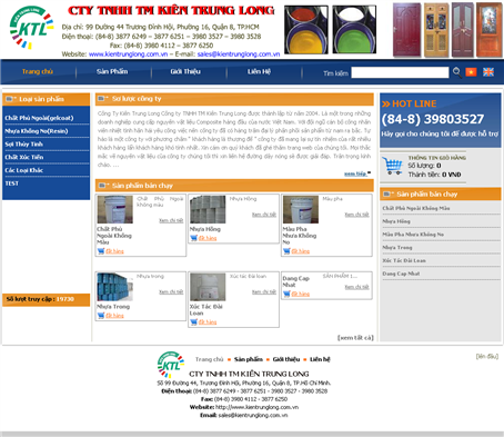 Thiet Ke Website Cong Ty TNHH TM Kien Trung Long