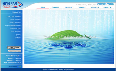 Thiet Ke Website Cong Ty Minh Nam Co Ltd