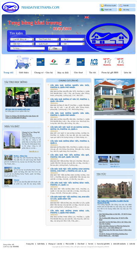 Thiet Ke website dia oc nha dat viet