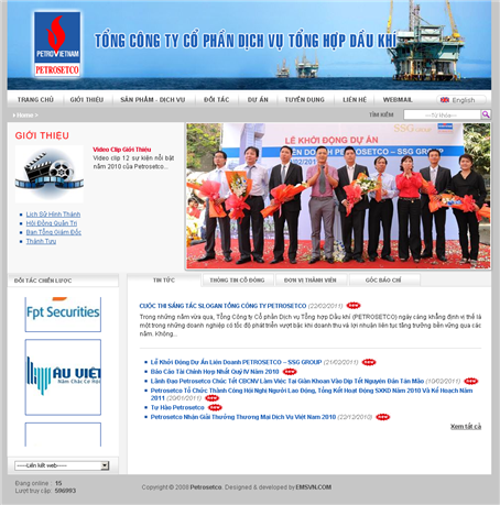 Thiet Ke Website Tong Cong Ty Co Phan Dich Vu Tong Hop Dau Khi