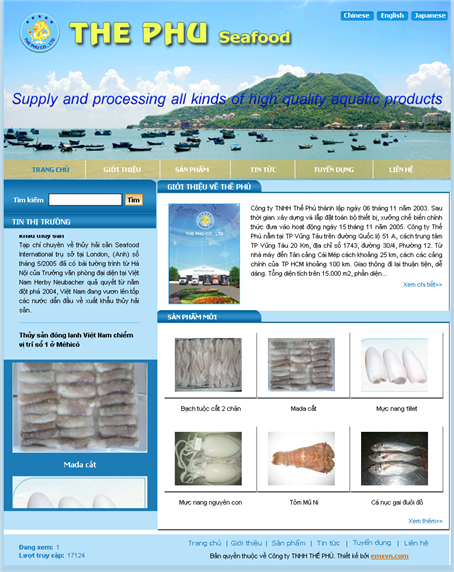 Thiet Ke Website Cong Ty TNHH THE PHU