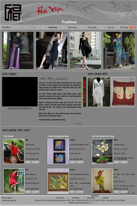 Thiet Ke Website Doanh Nghiep Thoi Trang Ha Viet