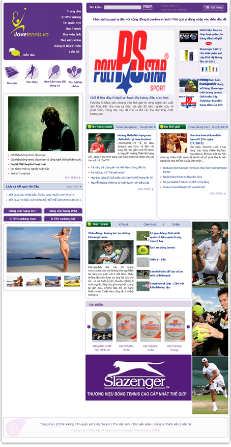 Thiet Ke Website Cong Ty ILoveTennisvn