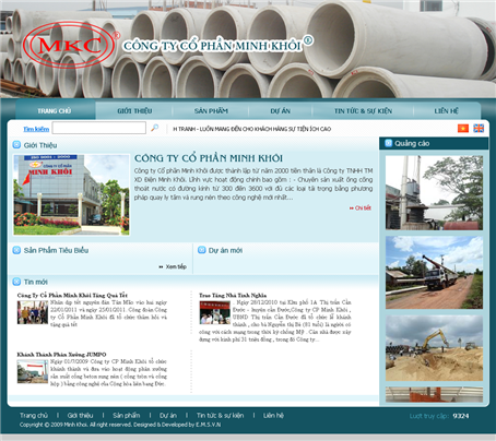 Thiet Ke Website Cong Ty Co Phan Minh Khoi