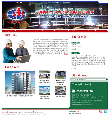 Thiet Ke Website Cong Ty Co Phan Nguyen Ha