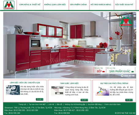 Thiet Ke Website Cong Ty TNHH Noi That Vinh My