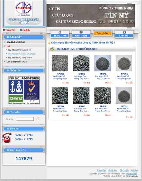 Thiet Ke Website Cong Ty TNHH Nhua Tin My